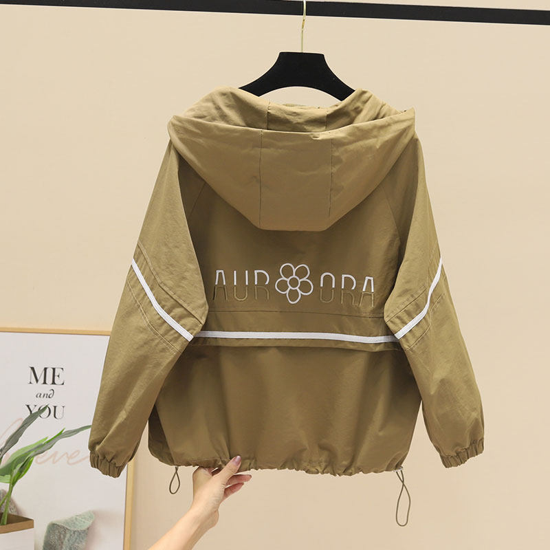 冲锋衣外套女春秋2025新款宽松洋气显瘦休闲运动工装风衣棒球服女