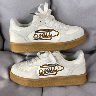 情侣百搭运动鞋 国潮男鞋 男女厚底休闲板鞋 复古德训鞋 ins潮牌新款