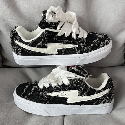 男鞋小众复古牛仔面包鞋运动板鞋