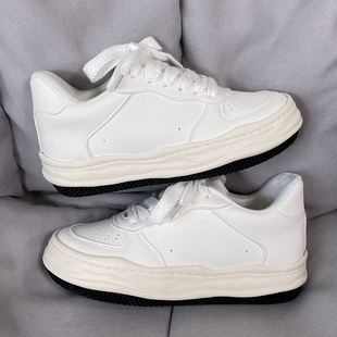 学生百搭运动鞋 厚底增高休闲板鞋 ins潮牌小众复古溶解鞋 国潮男鞋