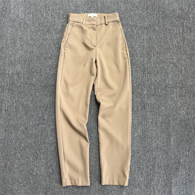 春秋季女款纯色西裤休闲百搭小脚女款裤子小个子上班正装裤子女