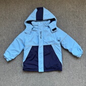 非外贸儿童秋冬棉服男女童冬季 夹棉保暖外套拆卸帽子