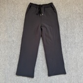 薄棉柔软直筒女棉裤 外贸尾货女款 夹棉保暖女裤 九分棉裤 秋冬季