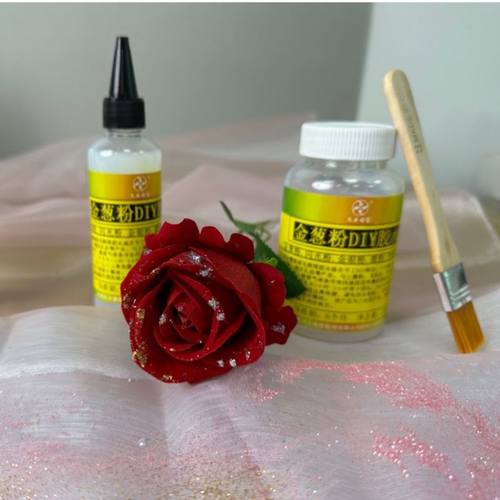 手工DIY胶水金葱粉撒粉专用胶强力快干亮片服装鞋面防水不掉
