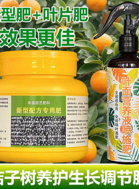 桔子树专用肥料桔子果树营养液喷剂有机肥盆栽种植专用土叶面肥料
