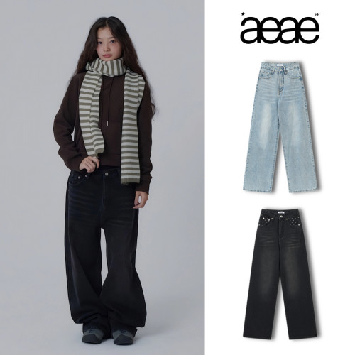 【官网正品】aeae口袋星星牛仔裤