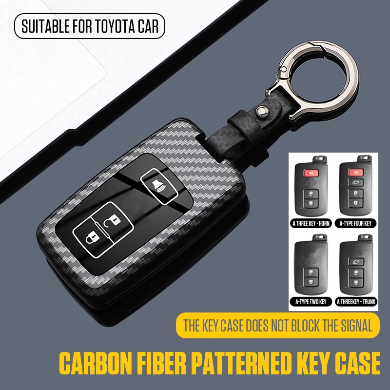 适用于丰田进口霸道陆地巡洋舰兰德酷路泽普锐斯车钥匙套高档壳扣