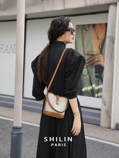 施琳2026新款女包高级感凯旋门手提水桶包时尚百搭单肩斜挎包小包