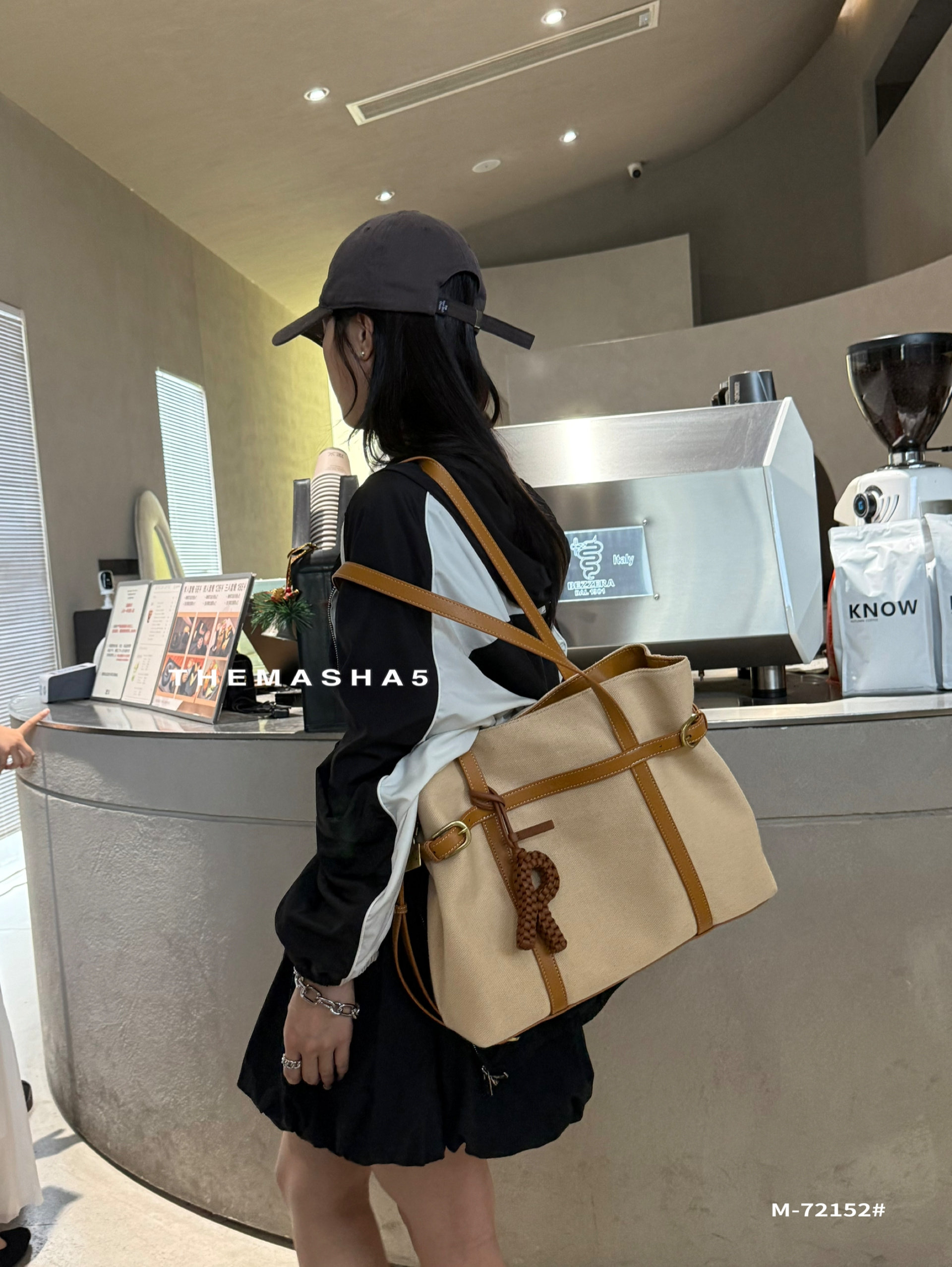 玛莎2026春夏新款女包高级感帆布托特包大容量单肩斜挎包百搭通勤