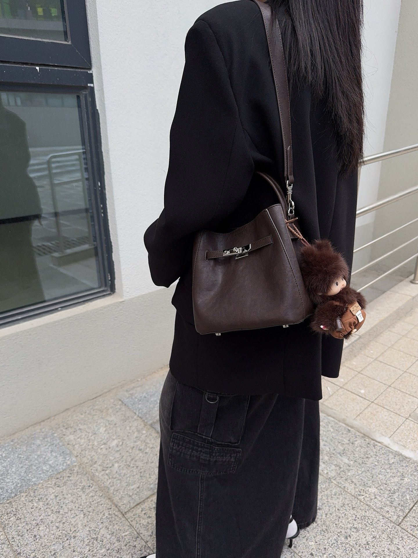 同丰女包小手提水桶铂金单肩斜挎