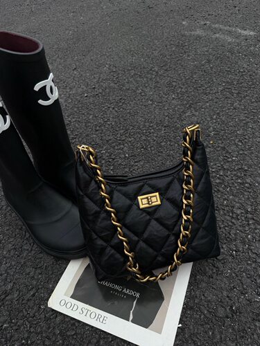 高级感女包同丰hobo包链条菱格