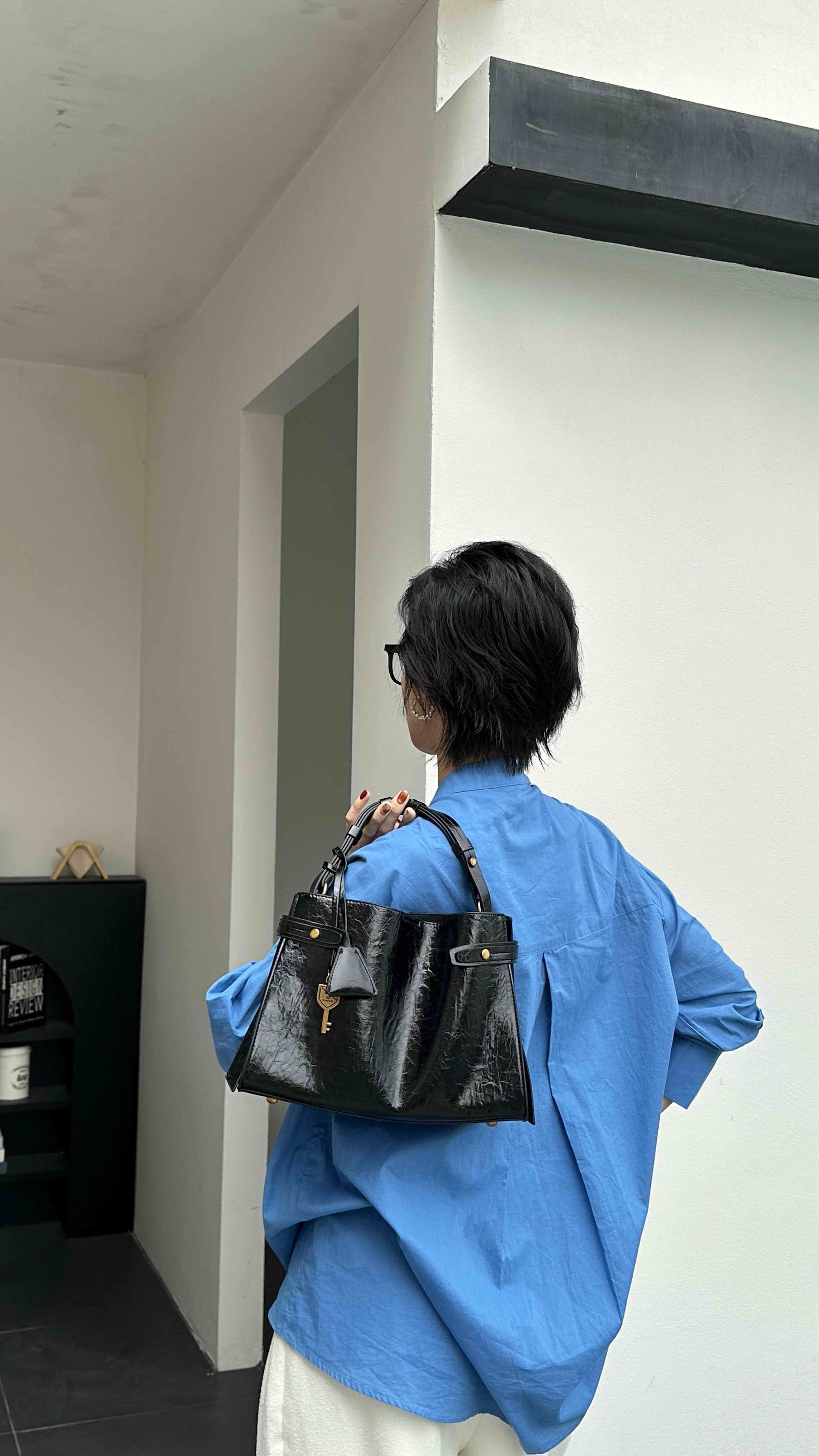 乐花惜时2026新款女包高级感油蜡手提包时尚百搭单肩斜挎包休闲潮