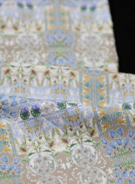 Lib*rty花之宴【QB068016-1】100支长纤棉幅宽138cm定制不退换
