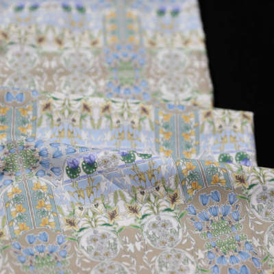 Lib*rty花之宴【QB068016-1】100支长纤棉幅宽138cm定制不退换