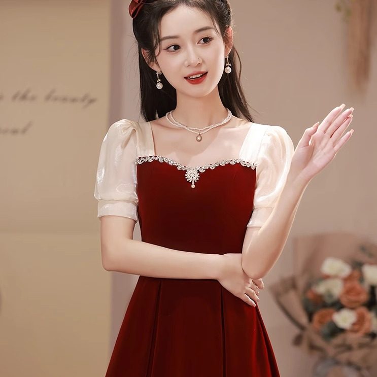 敬酒服中长款平时可穿惊艳