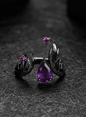 欧式复古风S925银暗黑高级感戒指