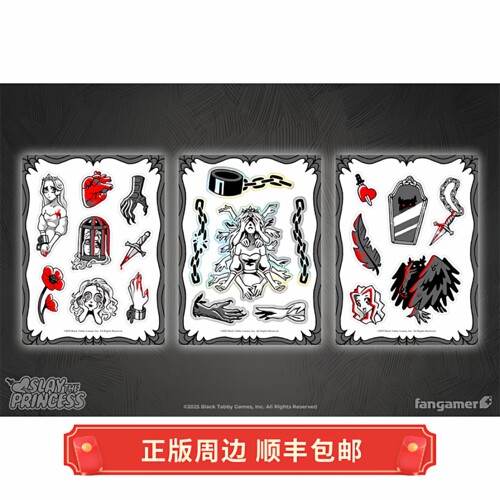 正版 现货 Slay the Princess 杀死公主 贴纸套装 Fangamer周边