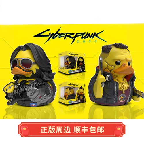 正版 现货 小黄鸭 赛博朋克2077 强尼银手 杰克威尔斯 玩偶手办