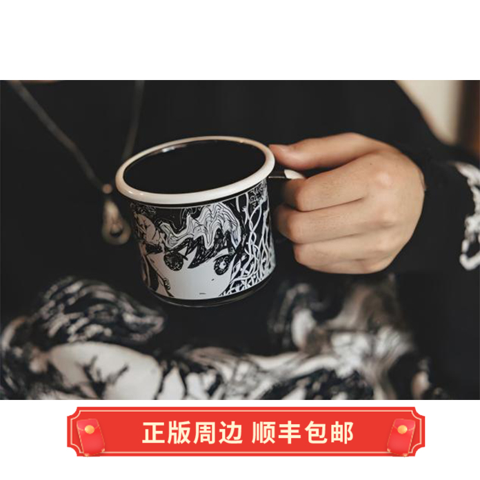 正版OMORI珐琅杯杯子Omocat