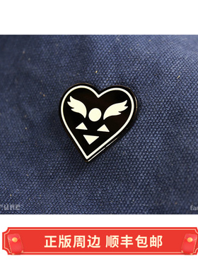 正版 现货 Deltarune 三角符文 黑暗之心 夜光徽章 Fangamer