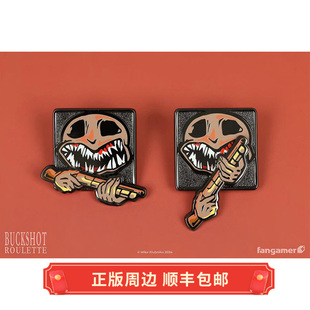 正版 现货 Buckshot Roulette 恶魔轮盘 The Dealer 徽章 别针