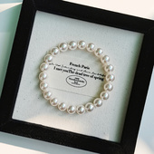 复古法式 高级感轻奢小众精致水晶手串饰 澳白施家珍珠手链女生新款