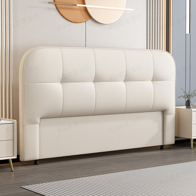 床头软包靠背2024新款单买全实木