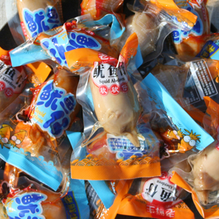 鱿鱼仔老鲜生海味年货零食带籽香辣墨鱼仔即食海鲜熟食小吃海兔