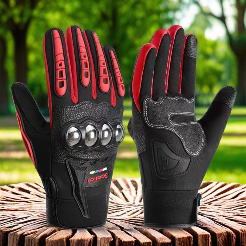 摩托车手套男女秋冬季耐磨保暖