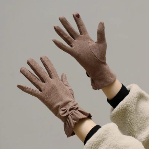 手套冬天女春秋款德绒薄棉