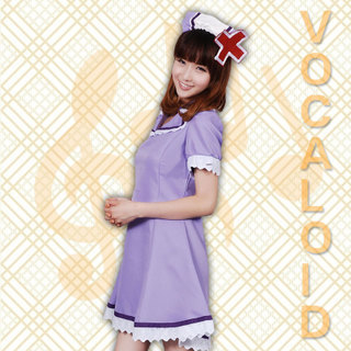 清仓      恋色病栋 镜音 粉色橘黄色包扣护士服 cosplay服装