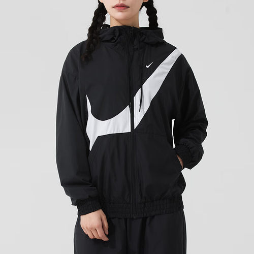 耐克防风服女装黑色冲锋衣