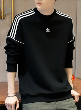 正品假一赔十黑色卫衣男冬运动服