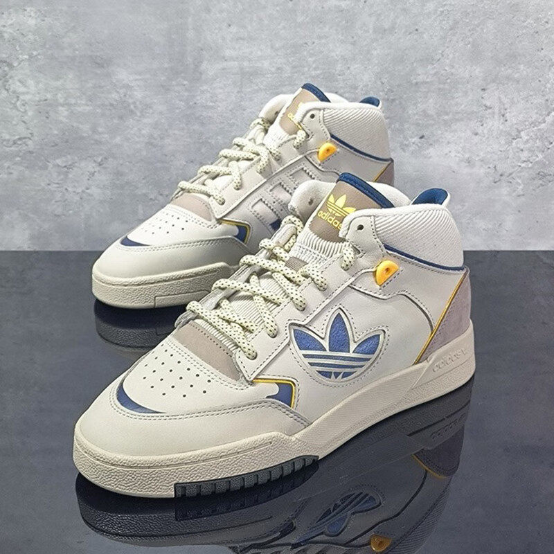 阿迪达斯三叶草男女鞋冬季新款皮面高帮板鞋复古DROP情侣篮球鞋,运动鞋new,运动休闲鞋,淘宝优惠券,粉丝福利购,淘宝优惠卷