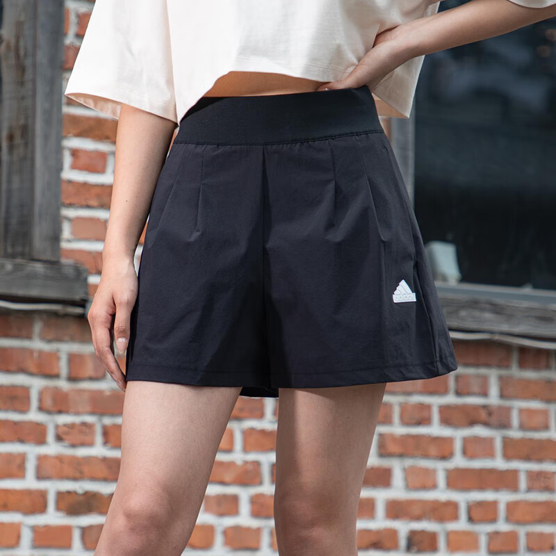 阿迪达斯女裤运动裤夏季休闲短裤快干透气跑步健身裤子瑜伽热裤