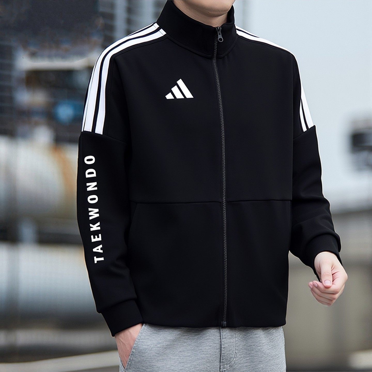 阿迪达斯外套男装春秋男士立领开衫卫衣夹克运动服休闲针织上衣,运动服/休闲服装,运动茄克/外套,淘宝优惠券,粉丝福利购,淘宝优惠卷