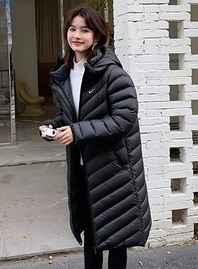 耐克官方正品中长款羽绒服女外套