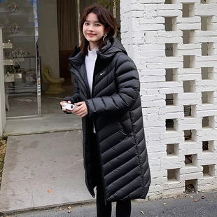 Nike耐克羽绒服女子中长款外套冬季新款防水运动服上衣HV5107