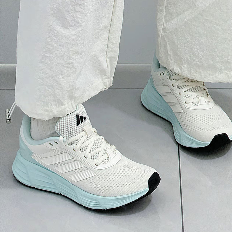 阿迪达斯女鞋夏季新款网面透气训练运动鞋GALAXY STEP白色跑步鞋