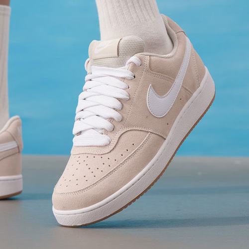 NIKE耐克鞋子COURT VISION男鞋春季新款板鞋翻毛皮运动鞋休闲鞋潮