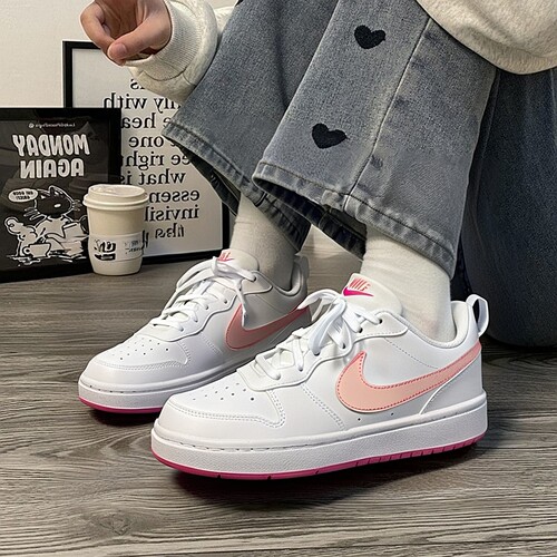 耐克官方正品粉色运动板鞋女鞋子