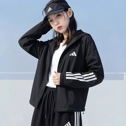 正品假一赔十外套女春连帽防风衣