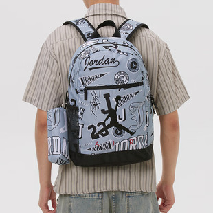 Jordan乔丹篮球背包儿童书包大容量双肩包AJ运动包新款男女旅行包
