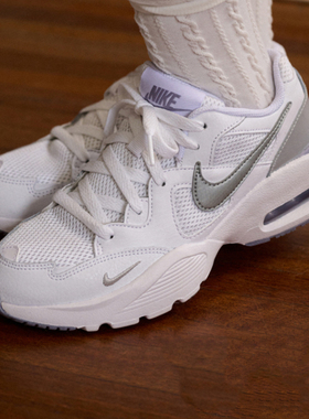 Nike耐克白色女鞋秋季新款AIR MAX气垫运动鞋减震跑步鞋CJ1671