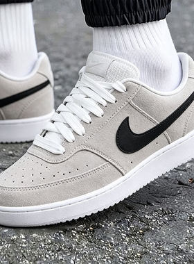 Nike耐克运动鞋男低帮翻毛皮板鞋