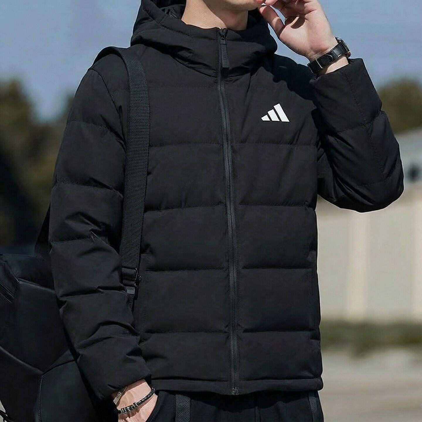 阿迪达斯加厚羽绒服男装冬季新款运动服户外保暖防风休闲羽绒外套