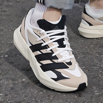 阿迪达斯男鞋秋季新款复古跑步鞋耐磨缓震网面低帮厚底美式老爹鞋