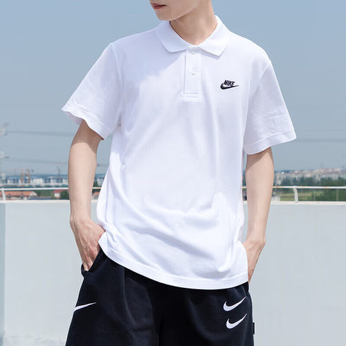 耐克纯棉商务POLO衫运动翻领短袖