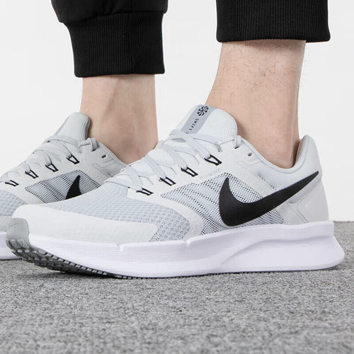 NIKE耐克跑鞋男鞋夏季新款RUN SWIFT 3运动鞋缓震透气灰色跑步鞋