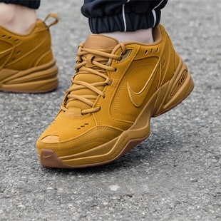 Nike耐克翻毛皮鞋子新款AIR MONARCH SE男鞋厚底运动鞋休闲跑步鞋